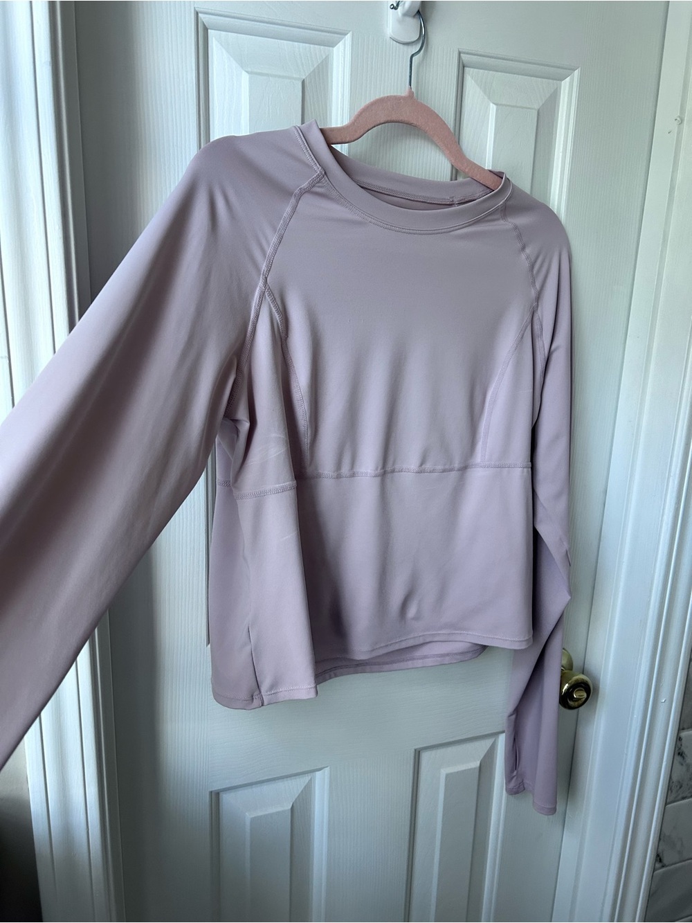 Halara Long Sleeve Athletic Top Lavender/ Mauve